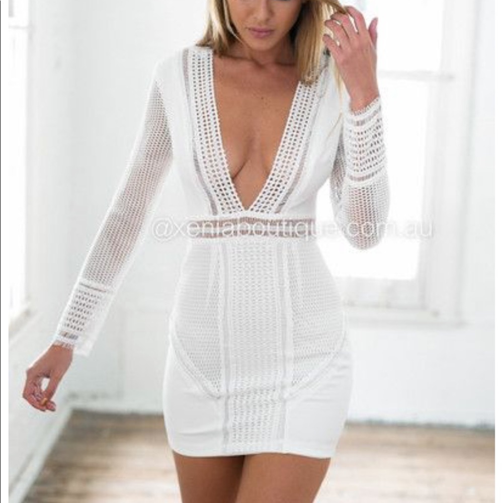 NWT Xenia Boutique White Lace Dress